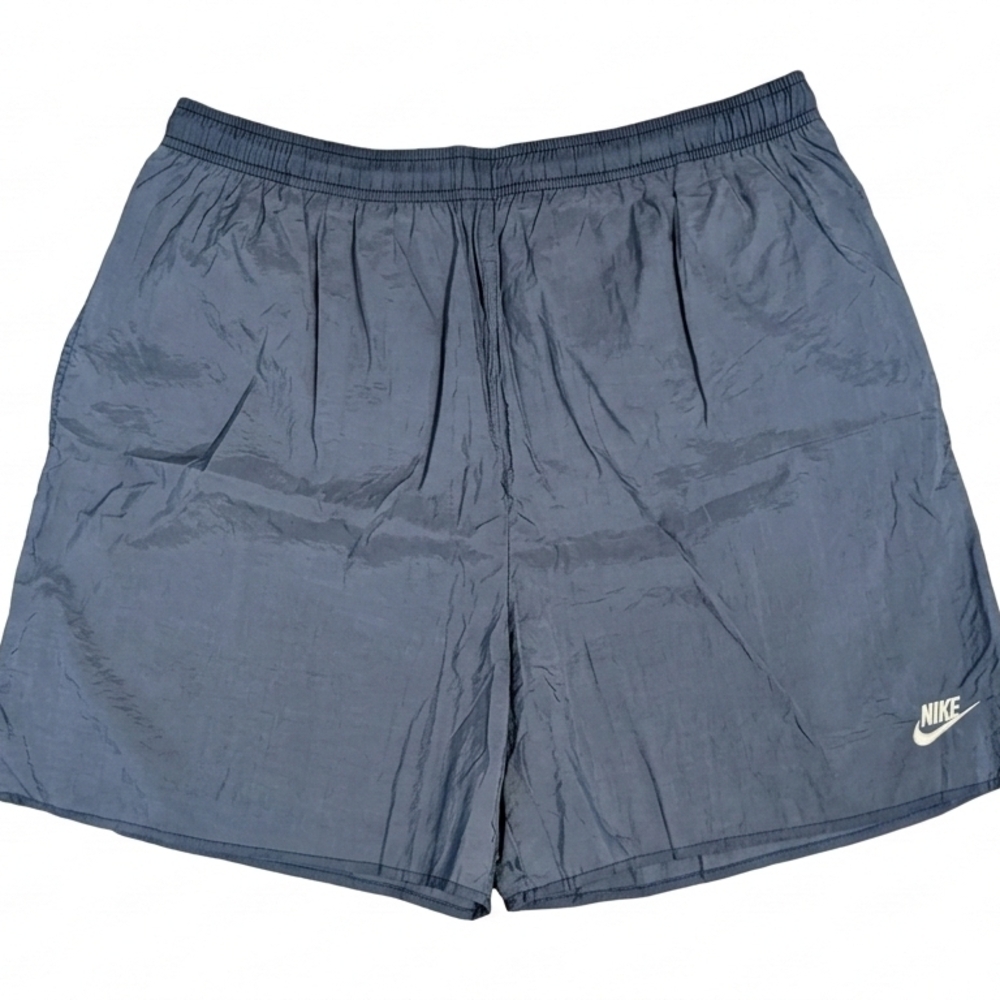Vintage 90s Nike Nylon Windbreaker Shorts Mens XL Navy Blue Mesh Lined Retro
